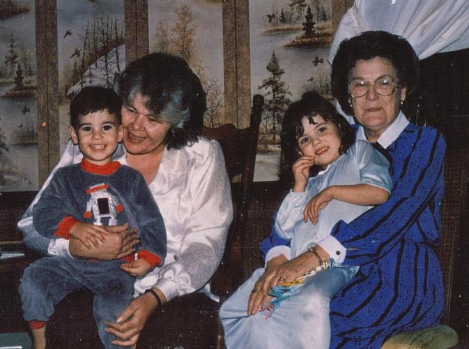 Momma, Granny Gray, Ashley and JJ 1984